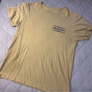 Quiksilver Men's Beige Short Sleeve Tee